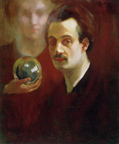 Self Portrait and Muse, 1911 by Khalil Gibran